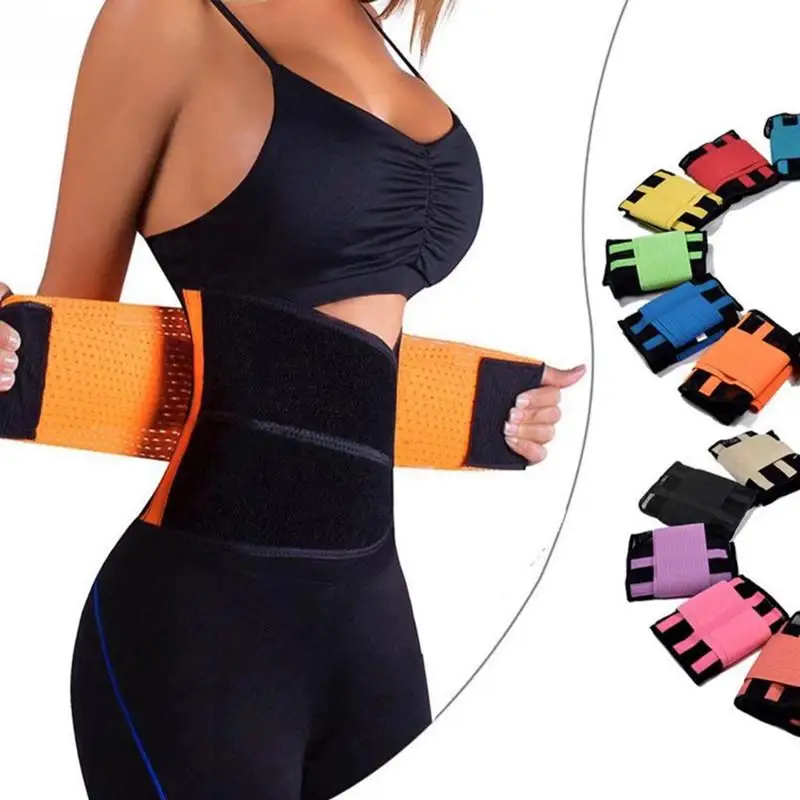 

1Pc Women Useful Mesh Waist Training Power Belt Sport Gym Fitness Corset Body Slimming Belts