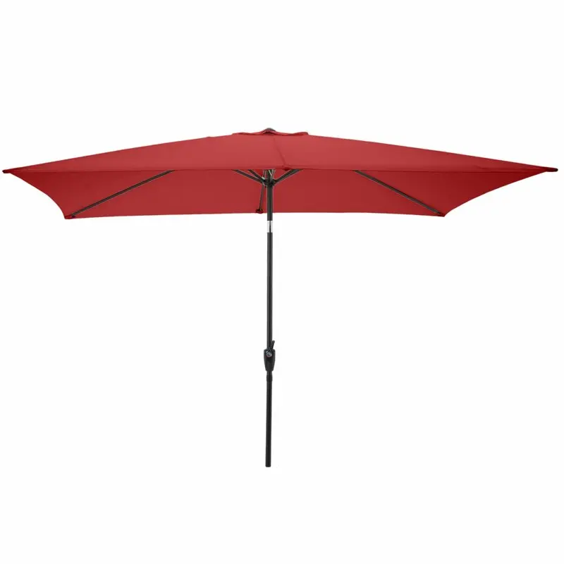 

Прямоугольный зонт для внутреннего дворика 10 футов, красный дождевик, Зонт от корпорации, дождевое пончо, мини-зонт на искусственную кожу для мужчин, Umb