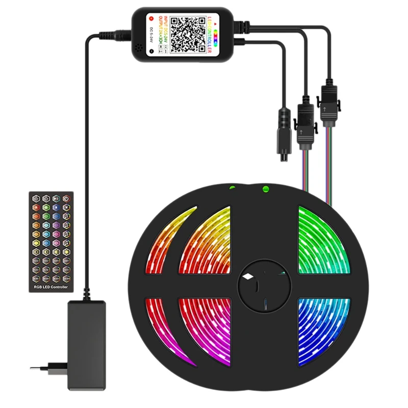 

Светильник Панель RGB SMD 5050 с музыкальной синхронизацией и управлением через приложение и дистанционным управлением для дома, спальни, кухни