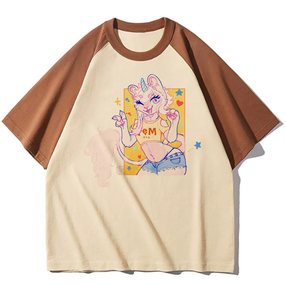Femboy t-shirt female Pastel Retro korean clothes Psychedelic tshirt Vintage 2000s Trendy Comfortable harajuku
