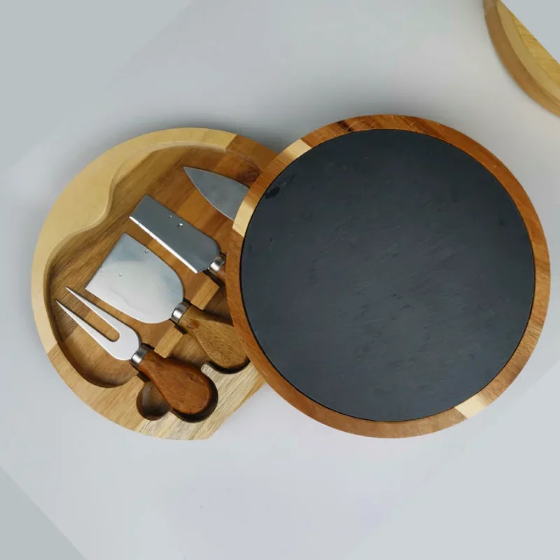 4 Шт./компл. Ножи Для Сыра С Деревянной Ручкой Набор Столовых Приборов Из