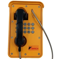 industrial phone wall mount trackside telephone yellow with steel cord handsets analog phone for tunnel highway metro