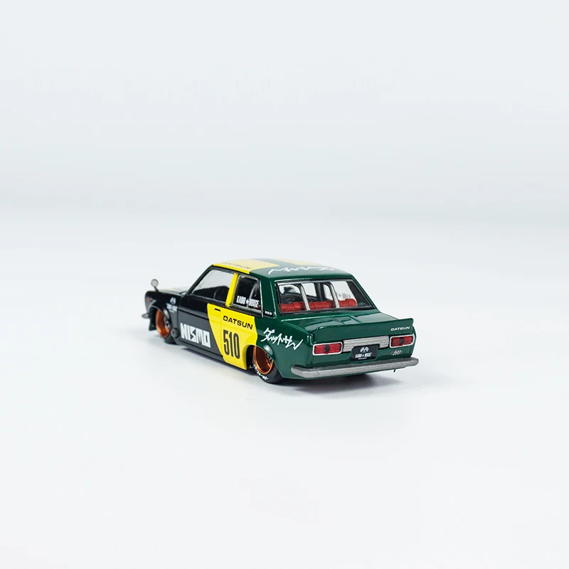 Kaido House + MINIGT 1:64 Модель автомобиля Datsun Street 510 Racing V2 Литой автомобиль из сплава # ХМГ131