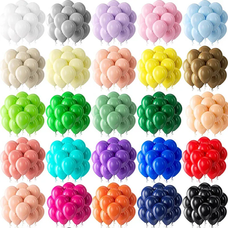 בלון כחול פסטל ורוד ירוק לבן צהוב קישוט לחתונה יומולדת מסיבת 5 10 12 אינץ 'בלון לטקס בייבי שאוור קישוט