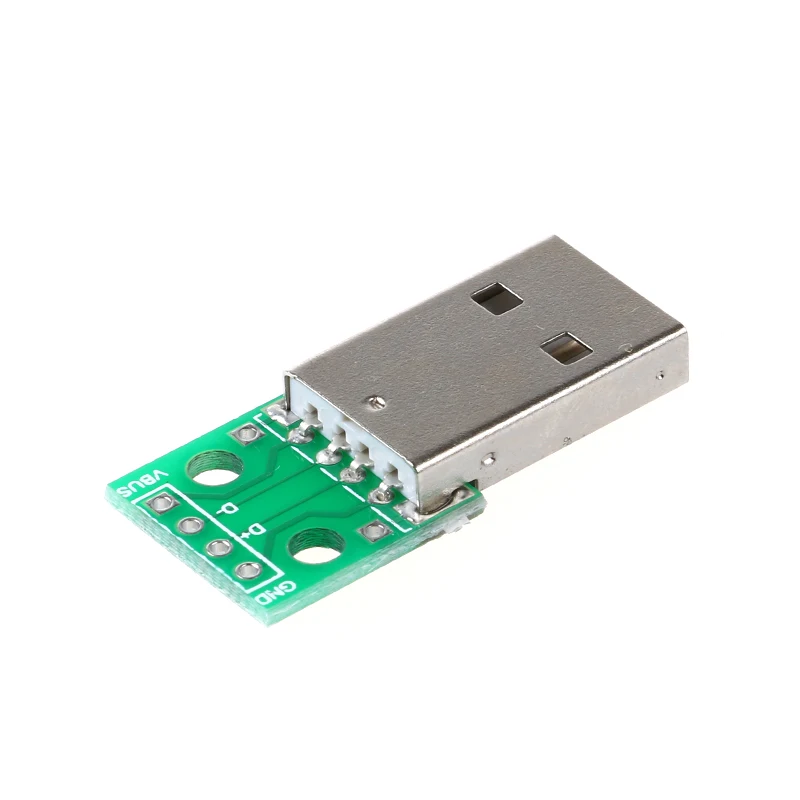 Фото USB 2,54 мм In-line 4P адаптер штекер-4DIP к встроенной адаптерной плате, фотообои припаяны №4