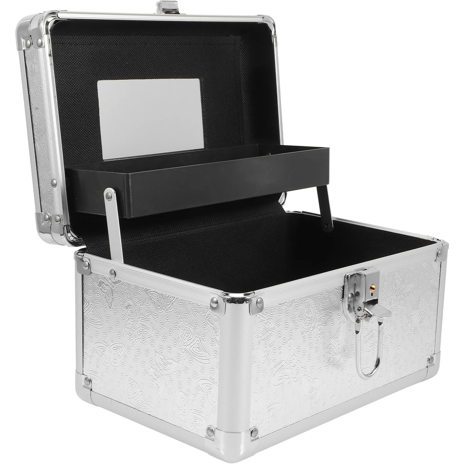 

Containers Mahjong Box Carrying Case Portable Medical Boxes Household Organizer Cosmetics Tank Aluminum Alloy