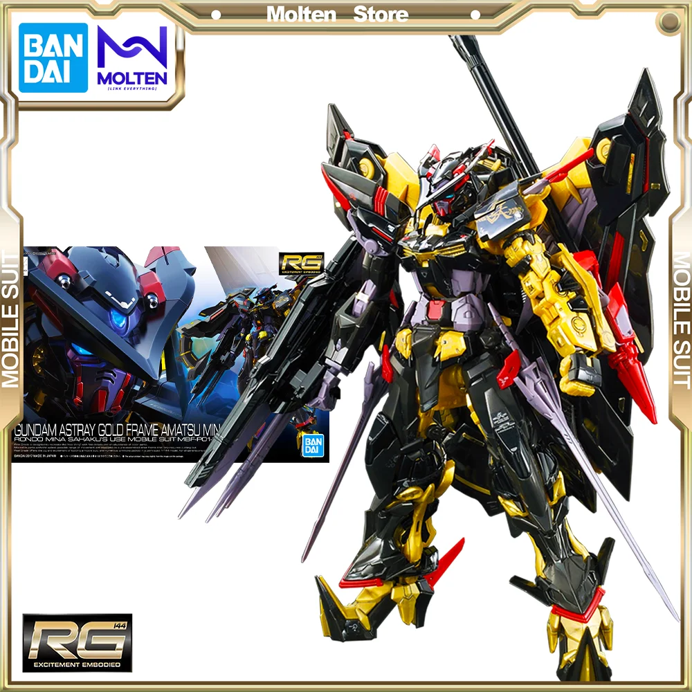 

BANDAI 1/144 RG Gundam Astray Gold Frame Amatsu Mina Seed VS Astray Gunpla Model Kit Assembly/Assembling Anime Action Figure