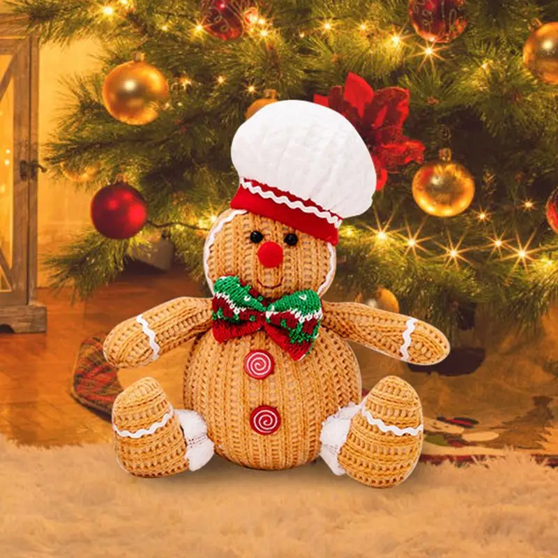 piernikowy ludzik na choinkę ozdoby boże narodzenie pluszowy chłopiec dziewczyna figurki choinkowe