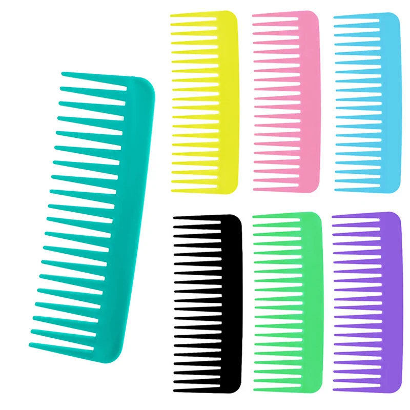 

3Pc Portable Wide Tooth Comb Hair Large Detangling Comb Anti-static Barber Hairdressing Comb Salon Hair Care Styling Beauty Tool