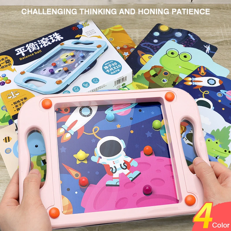 

Children Maze Toy Kids Wooden Puzzle Game Toy Kids Early Educational Brain Teaser Wooden Toy Intellectual Jigsaw Board