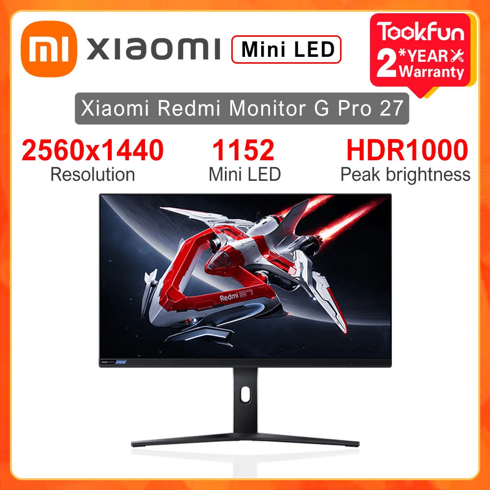 ЖК-дисплей Xiaomi Redmi Monitor G Pro 27 Gaming Fast IPS Mini LED 2K 180 Гц
