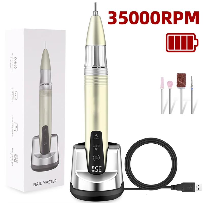 

Электрическая шлифовальная машинка для ногтей, 35000 об./мин.