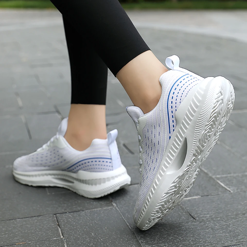 Loekeah Ladies Casual Shoes Light Weight Running Sneakers Outdoor Sports Breathable Mesh Female Walking Jogging Footwear
