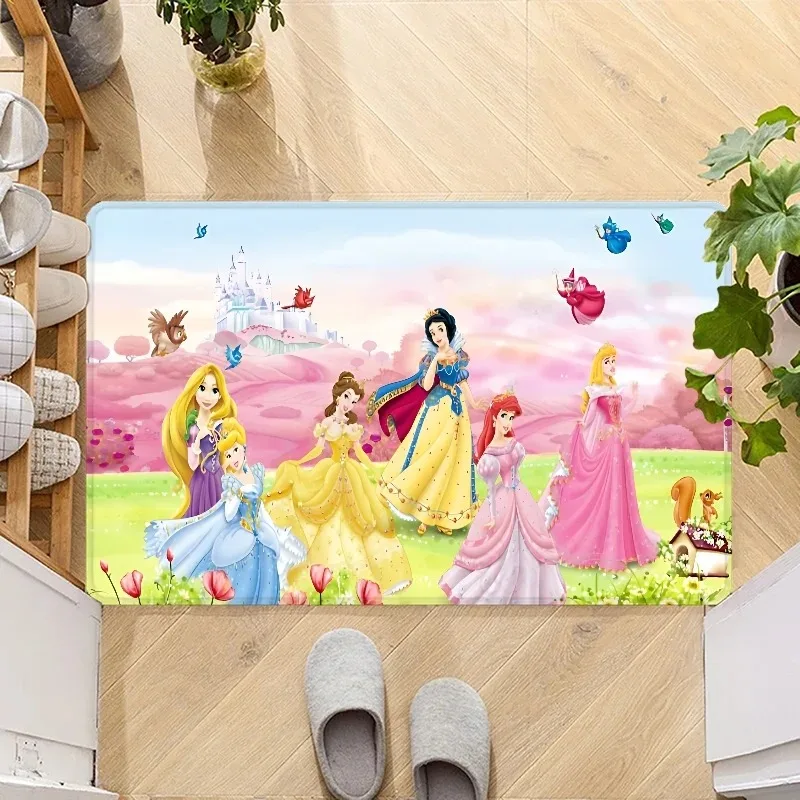 Miniso Дисней Дверной Коврик С Мультяшными Принцессами Нескользящий Входной