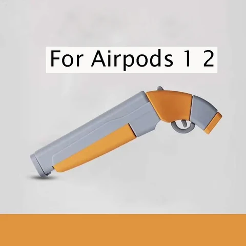 Чехол для AirPod 1 2 pro, 3D игрушка в форме пистолета, милый мягкий силиконовый чехол для наушников, чехол для Apple Airpods, защитный чехол, чехол