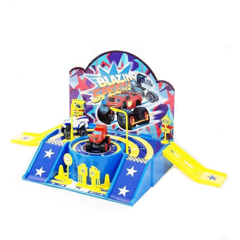 

Blaze Monster Machines Super Runway Scene Track Parking Lot Toy Anime Action Figure Model Kids Toys Gifts