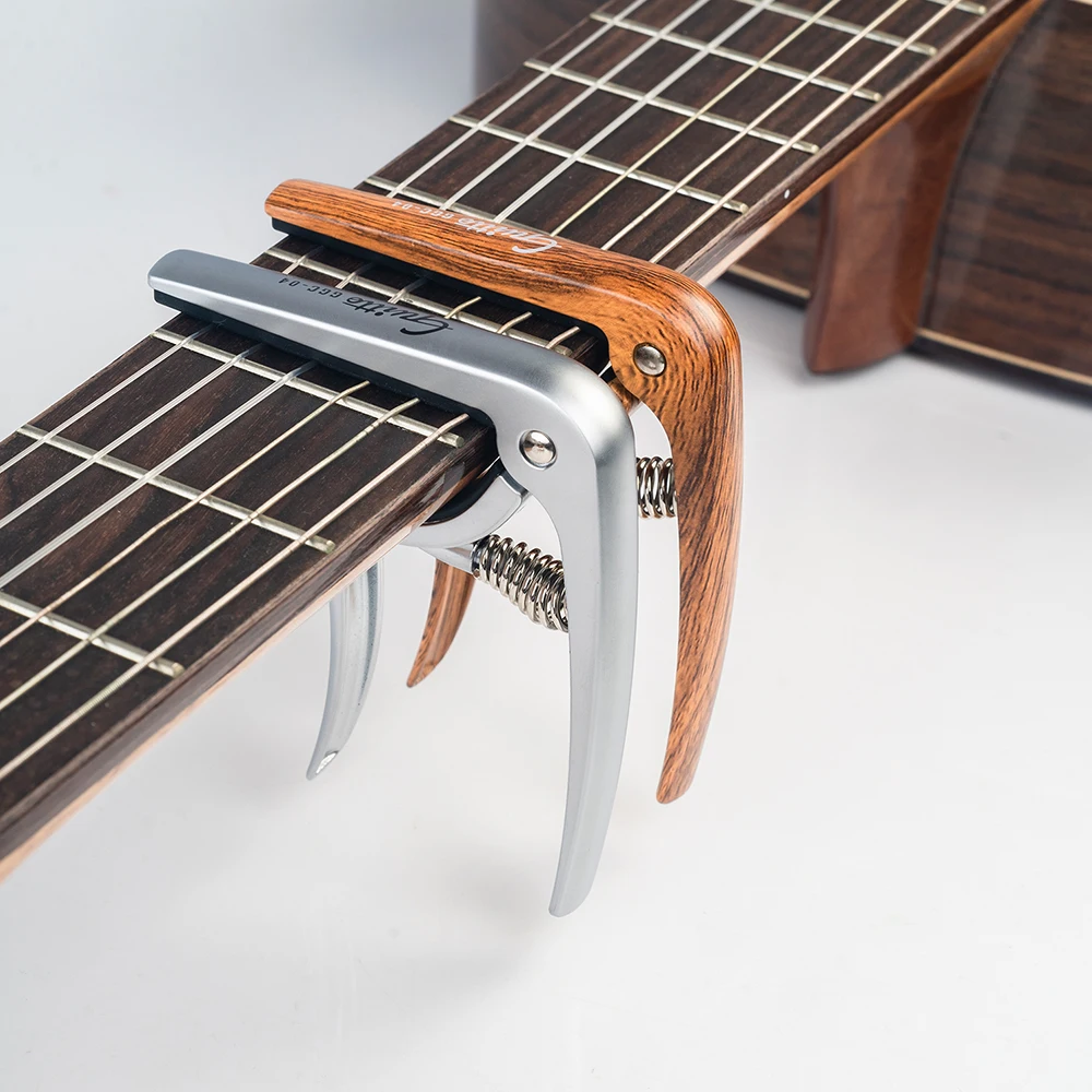Фото JOYO GGC-04 Guitto серии гитарный каподастр, регулируемый зажим для настройки, цинковый сплав, чистый звук и удобный для акустических электрогитар №4