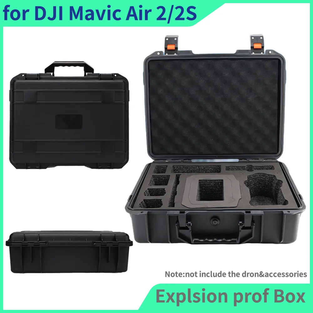 

Набор аксессуаров для DJI Mavic Air 2/2s, взрывозащищенный чехол, водонепроницаемый Прочный чехол для хранения, Износостойкий чехол