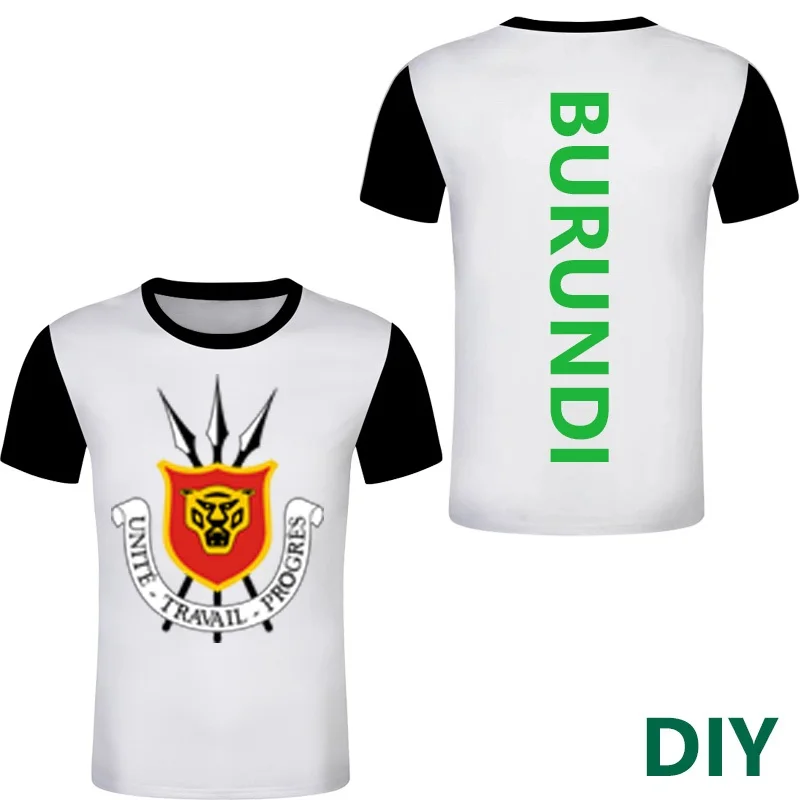 

Футболки с эмблемой для мужчин Burundai, футболки с эмблемой для самостоятельного изготовления, футболки на заказ с эмблемой, именем двух стран,...
