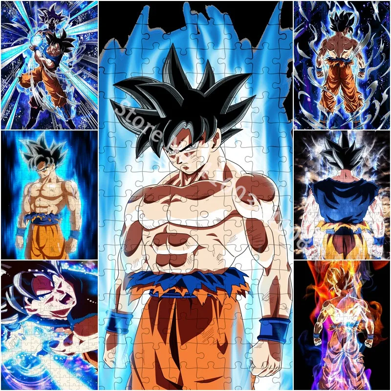 

300/500/1000 Pieces Goku Dragon Ball Puzzle for Adults Kids Japan Anime Jigsaw Puzzles Educational Decompression Toys Diy Gift