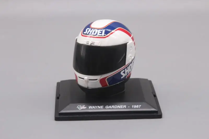 

Motorcycle racing model Shoei helmet model Altaya 1:5 Honda Rothmans Gardner 1987