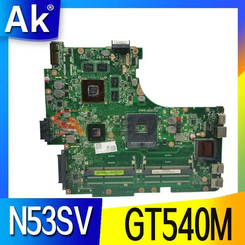 N53SV для ASUS N53SM N53S материнская плата ноутбука GT540M видеопамять 100% ТЕСТ ОК |