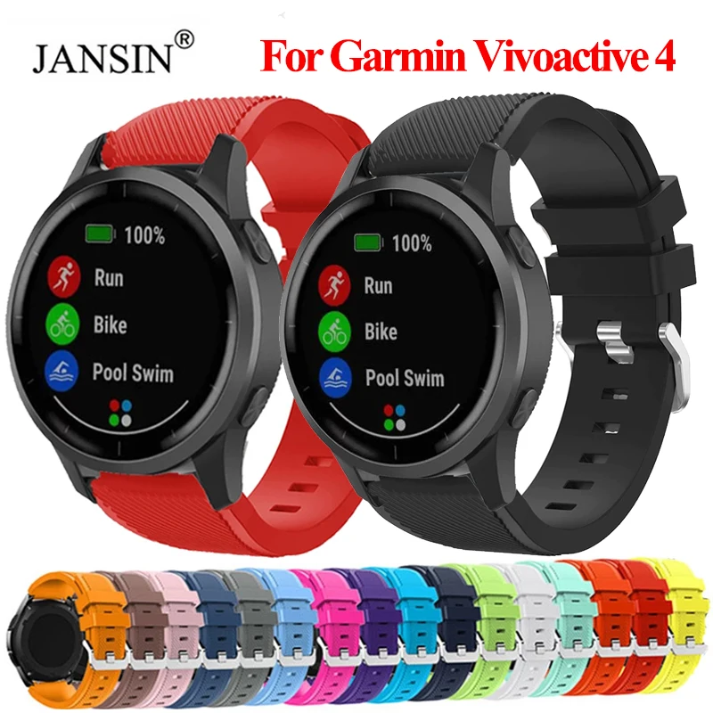 Ремешок Correa для Garmin Vivoactive 4, силиконовый браслет для Garmin Vivoactive 4, спортивные аксессуары для смарт-часов