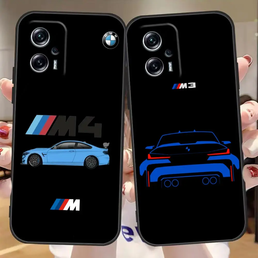 

Phone Case For Redmi Note 12 11 10 9T 9S 9 8T 8 7 6 A1 GO Pro Aprime 5G 4G Case Funda Shell Capa Cover Stylish Luxury B-BMW Car