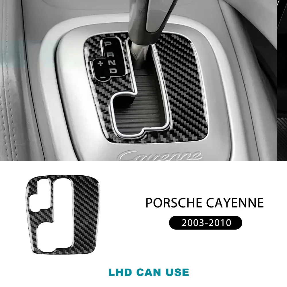 

Настоящая мягкая наклейка из углеродного волокна для Porsche Cayenne 2003 2004 2005 2006 2007 2008 2009 2010, автоматическое снаряжение, аксессуары для интерьера