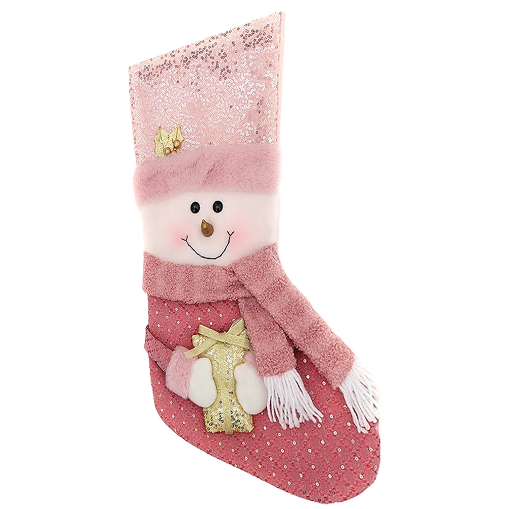 

Christmas Stocking Holiday Decoration Xmas Hanging Sock Tree Stockings Sequins Candy Bag Party Child