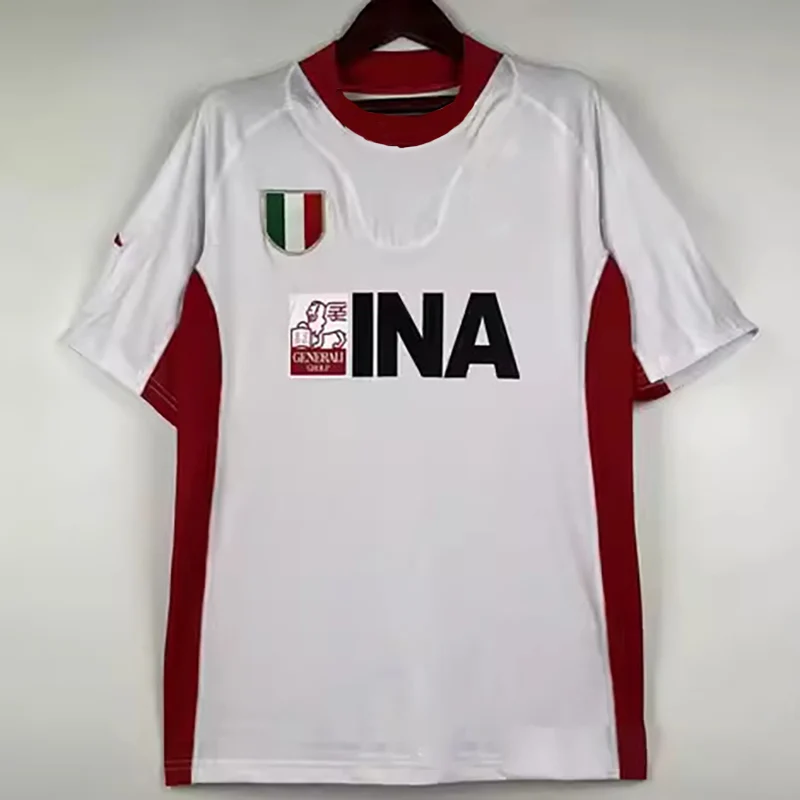 Ретро Серия A Roma Домашняя Футбольная Форма Totti Battistuta Nakata Hidesu Мужская Дышащая