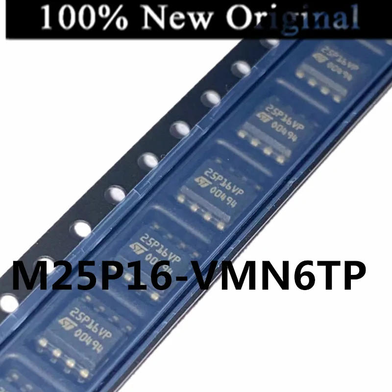 

5PCS/Lot M25P16-VMN6TP M25P16-VMN 25P16VP SOP-8 100% new original 16M serial flash memory chip
