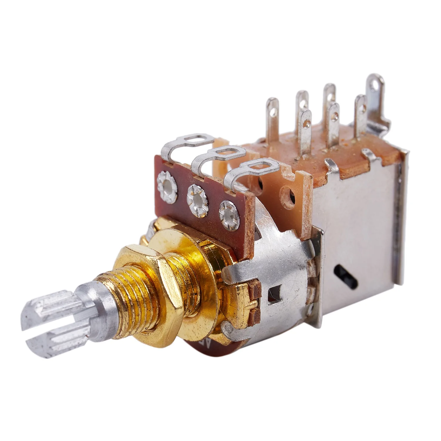 Гитарные горшки 500K короткий разделенный вал аудио конический потенциометр