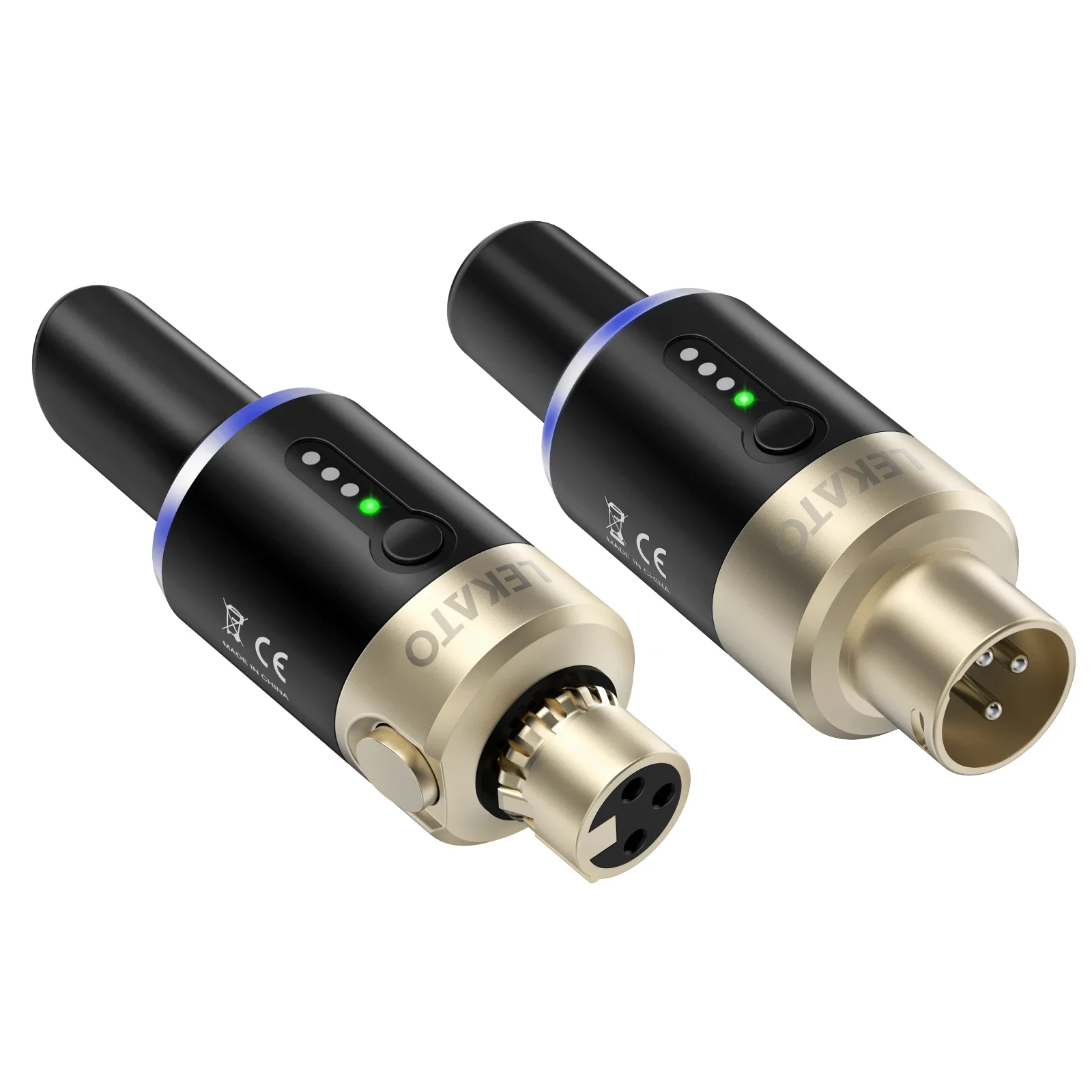 Фото Беспроводной микрофон Lekato 5,8 ГГц для Dslr Xlr Plug-On Tx/rx с синхронизацией камеры — динамический микрофон для микшера/pa, аудио студийного уровня №1
