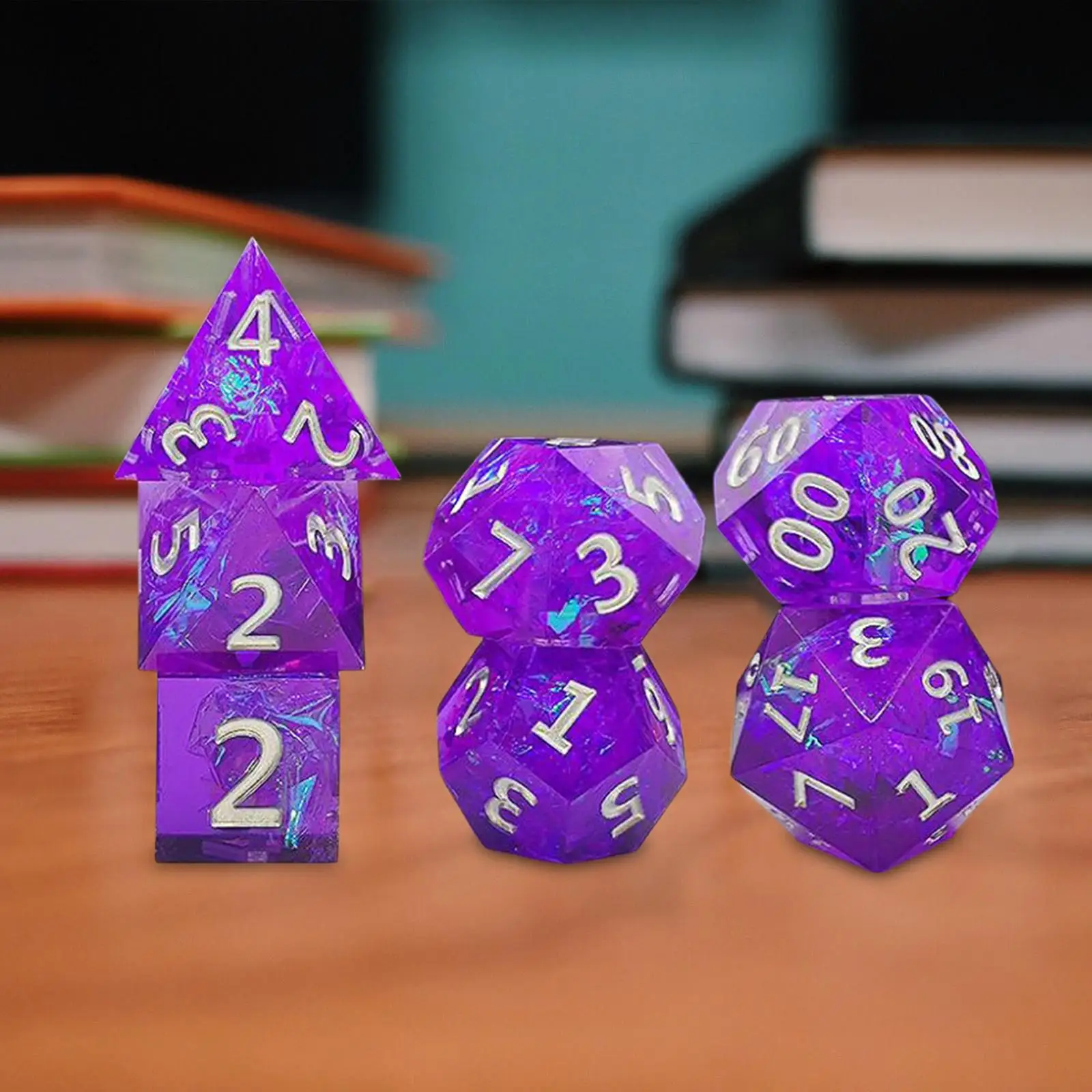 

Акриловые многогранные кубики для настольных игр, 7x