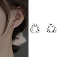 925 silver plated earrings trendy twist earrings for 2022 fashion women ladies wedding party gifts luxury jewelry accessories