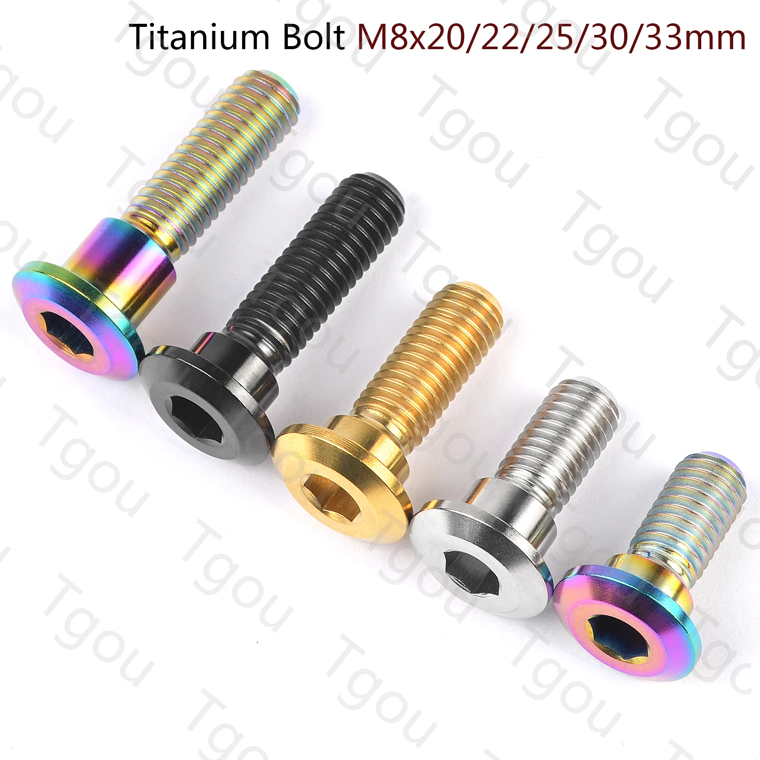 

Titanium Bolt Motor Bike Rear Brake Rotor Screw M8x20 22 25 30 33mm for Motor Bike Accessory