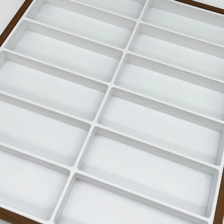 12 Grids Wood Glasses Storage Rack Sunglasses Display Tray Wooden Glasses Display Case Velvet Eyewear Organizer Box