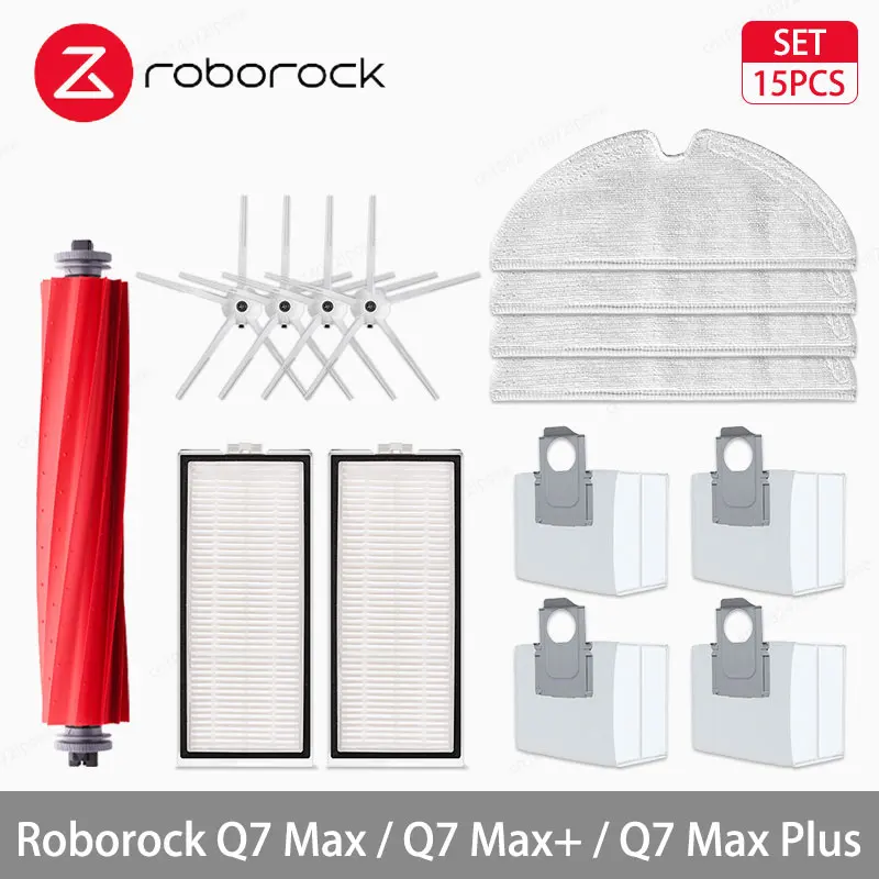 

Roborock Q7 Max / Q7 Max+ / Q7 Max Plus Робот-пылесос Аксессуары Боковая щетка Hepa Фильтр Швабра Тканевый мешок для пыли Запасные части