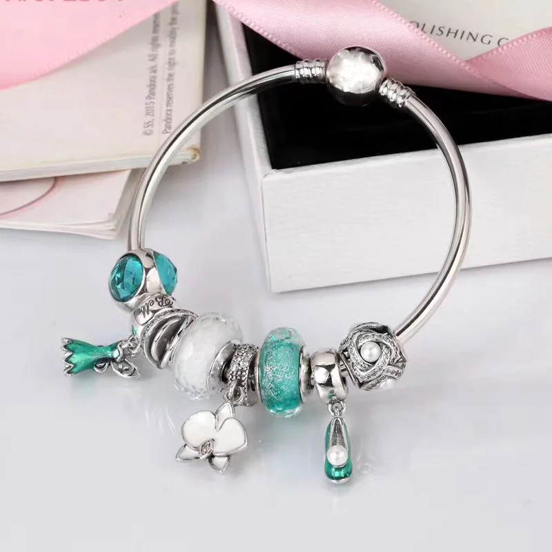 

High Quality 100%925 Sterling Silver Princess Flat Shoes Bracelet Fashion Fine Jewelry Manufacturers Wholesale Delivery