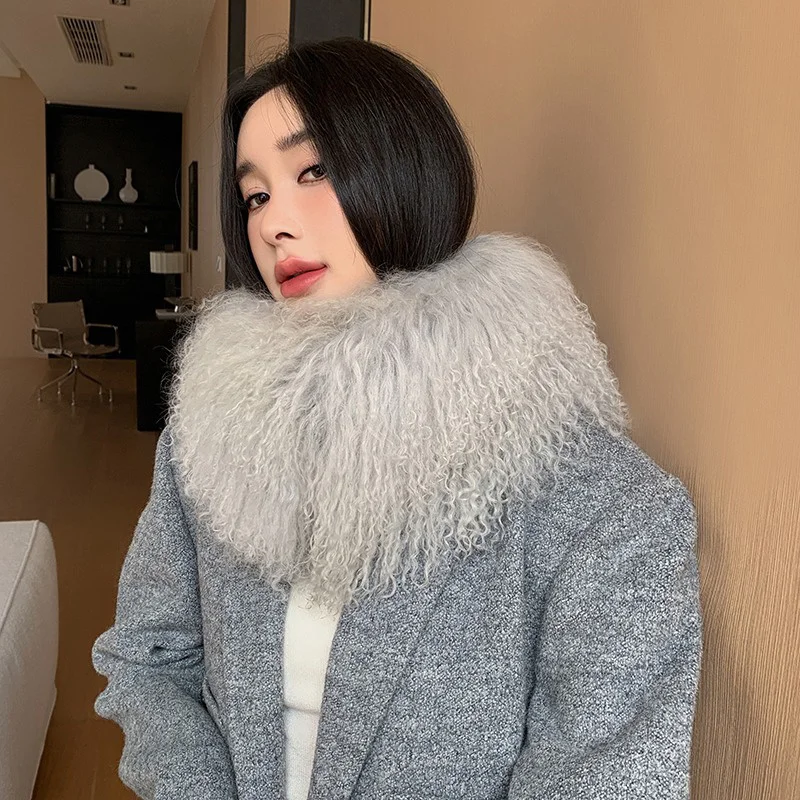 Корейский женский пляжный шерстяной шарф модный новый трендовый теплый из