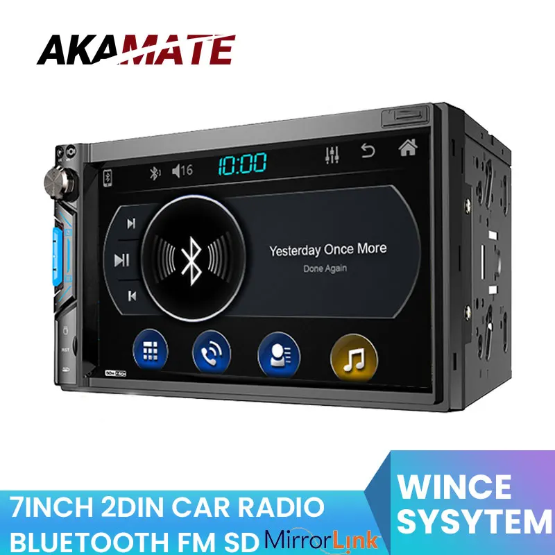 

Universal Car Radio 7Inch 71BT Touchscreen Car Stereo Radio MP5 Player Radio Bluetooth Mirrorlink Backup Monitor Use Car Radio