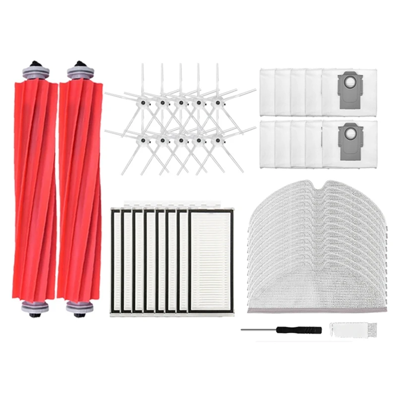 

Main Side Brush Hepa Filter Mop Cloth For Xiaomi Roborock Q7 Max, Q7 Max+, T8 Robot Vacuum Cleaner