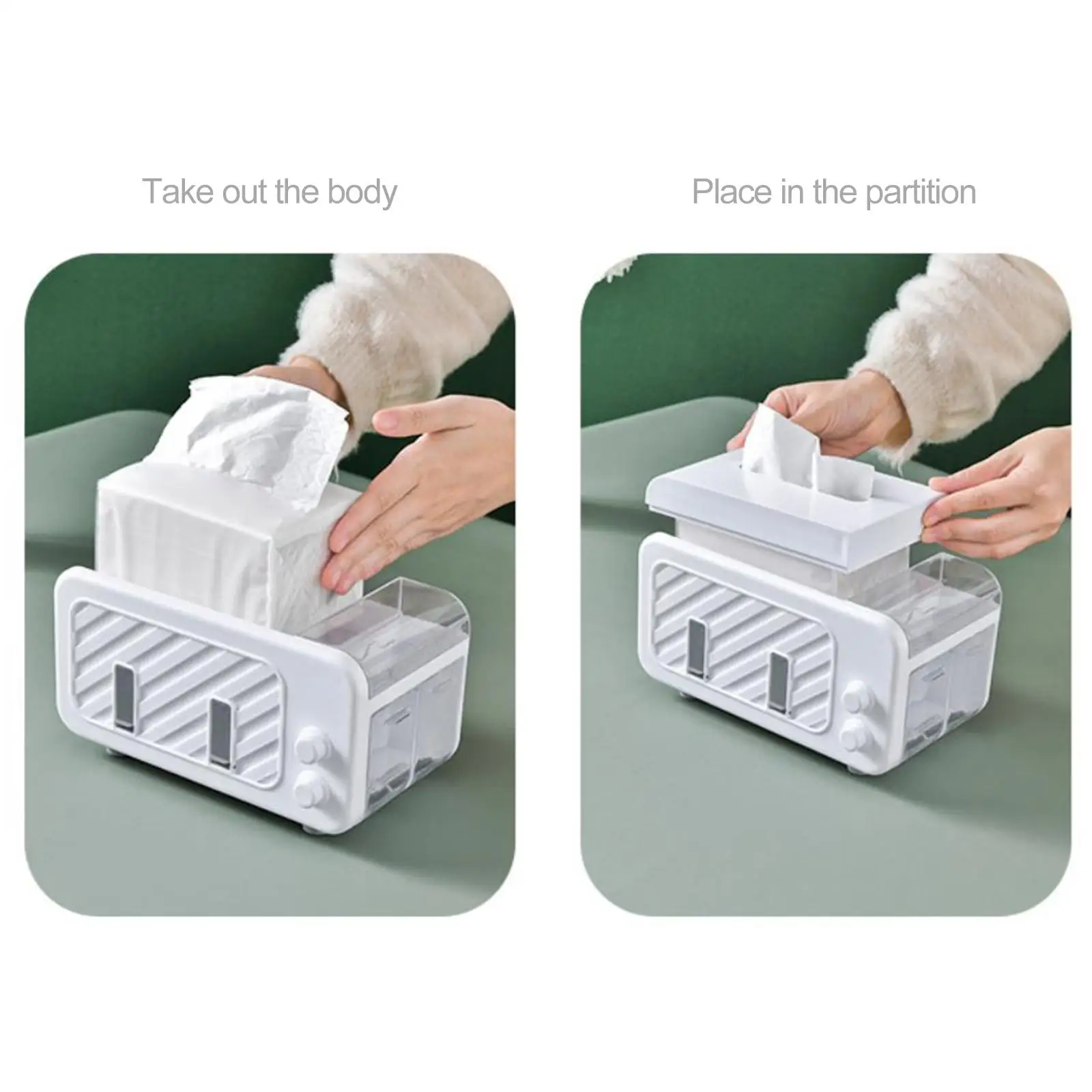 

Kitchen Tissue Box Storage Box Car Napkins Holder Tissue Case for Bedrooms
