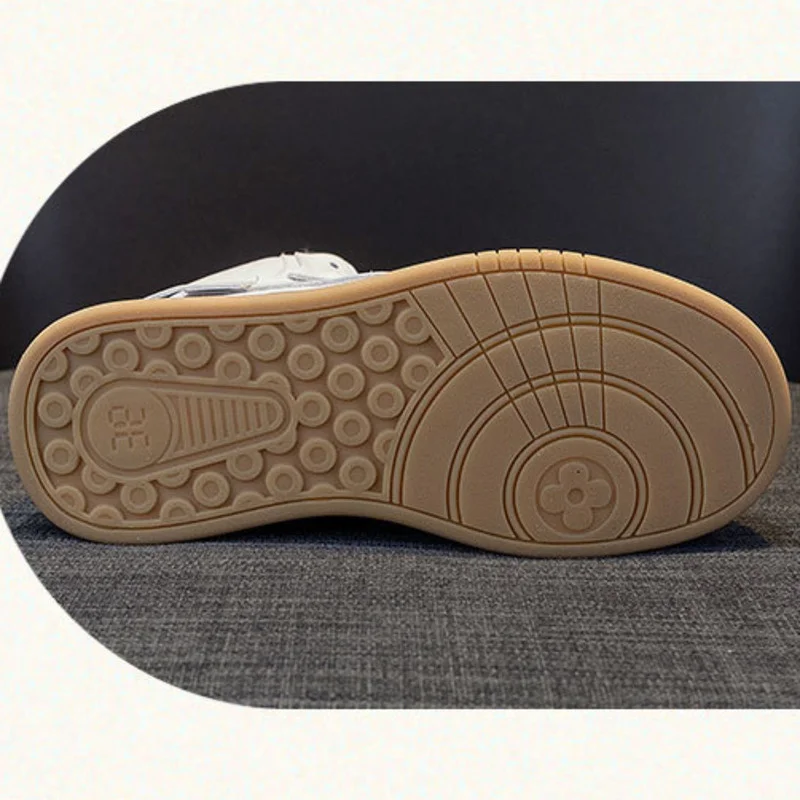 2022 Womens Walking Sneakers Women Casual Running White Shoes Breathable Mesh Flat Plush High Top Leather Shoes Sapato Feminino