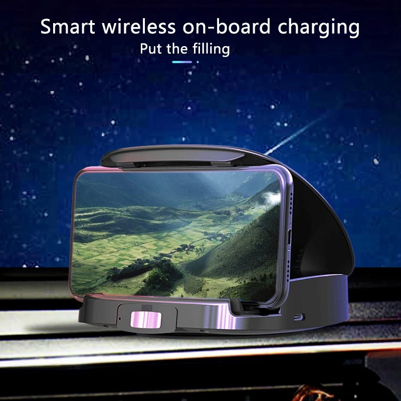 

Car Wireless Charger Mobile Phone Holder Infrared Auto-Sensing Mobile Phone Holder Cooling Ergonomics Wireless charger Holder