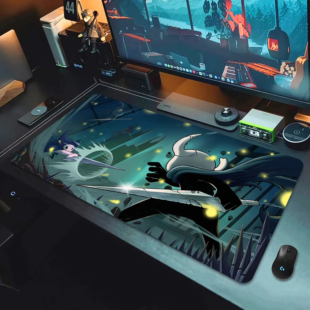 Фото Новый игровой коврик для мыши XXL Hollow Knight, коврик для клавиатуры и мыши для ноутбуков, нескользящий коврик для компьютера, крутые настольные коврики №2