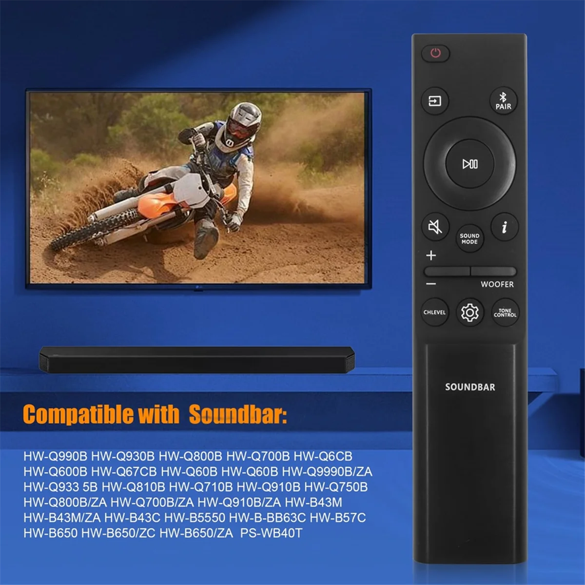 AH81-15047A Замена пульта дистанционного управления для динамика Samsung Sound Bar HW-Q990B HW-Q930B