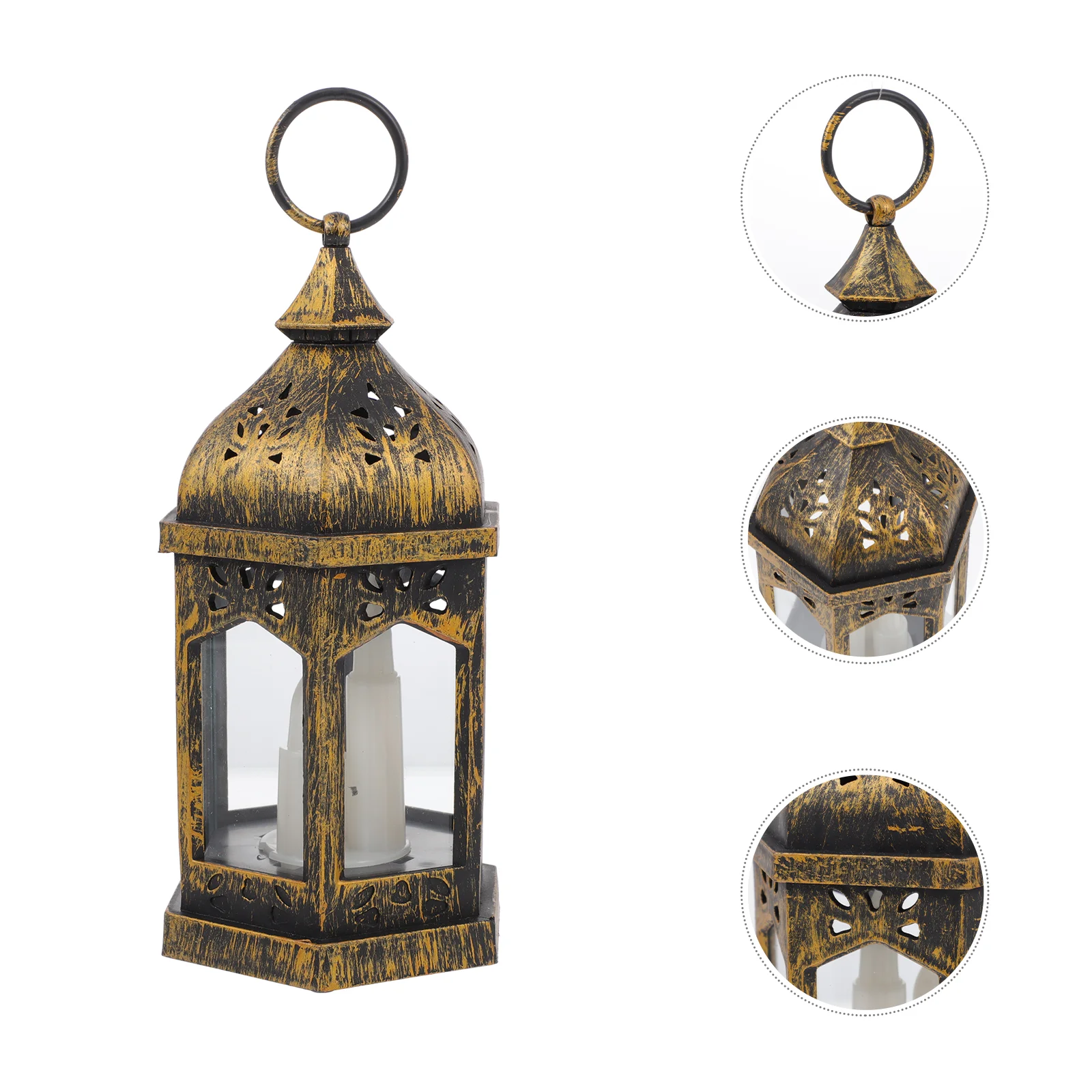 

2pcs Vintage LED Oil Lamp Pendant Retro Style LED Kerosene Lamp Pendant Hanging Lamp