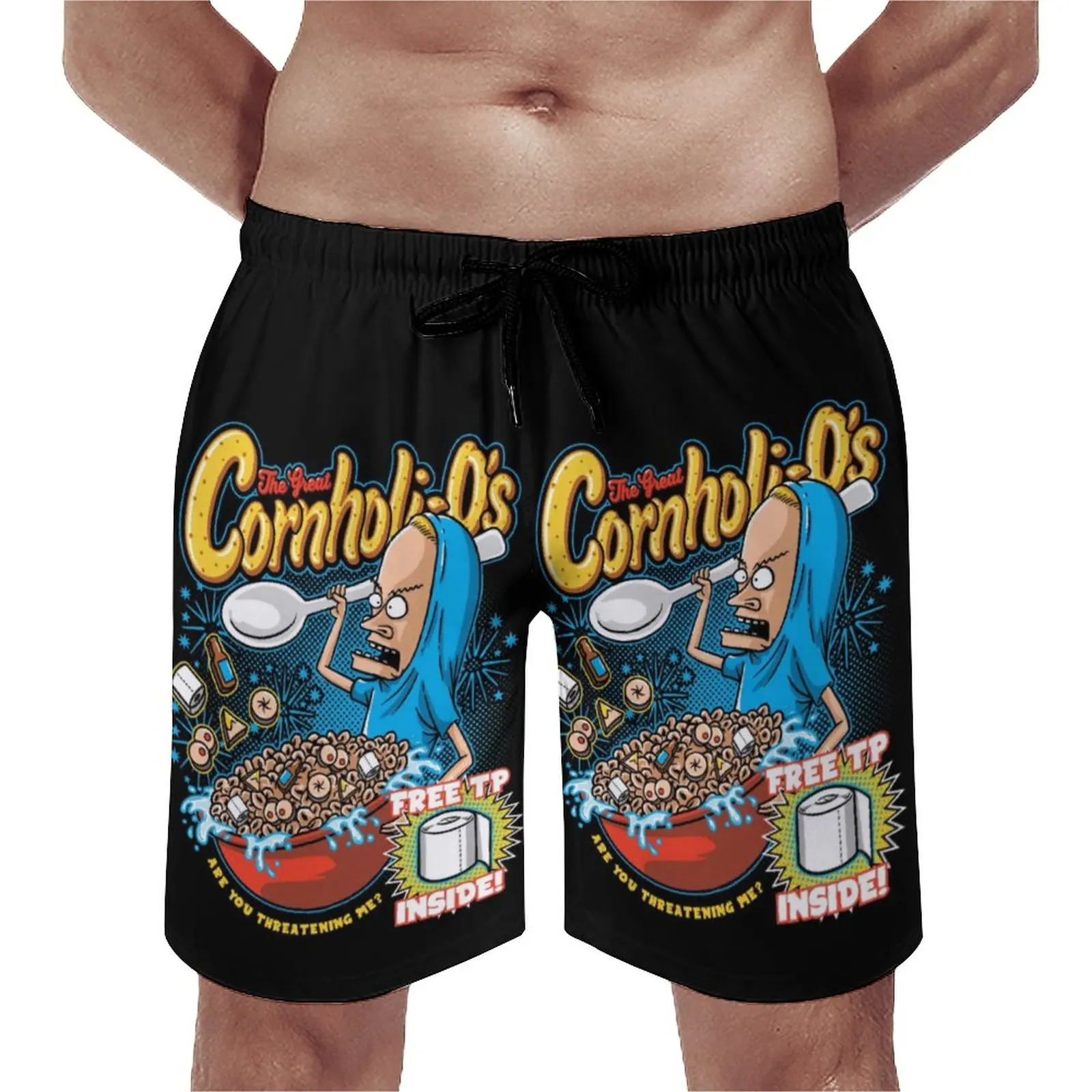 

Cornholi Os Beavis And Butthead Board Shorts Cartoon Classic Beach Shorts Men's Custom Oversize Swimming Trunks Gift